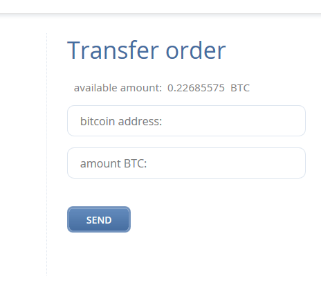 Leave your Bitcoins in the 4Coins wallet or withdraw them 